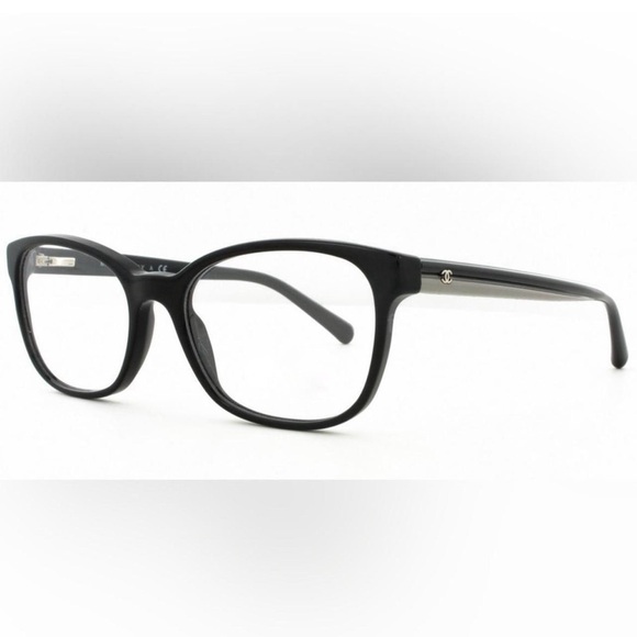 Chanel Women's Glasses Italy with Case Box EUC Grey Black Logo Acetate 54-17 140 - Picture 2 of 16